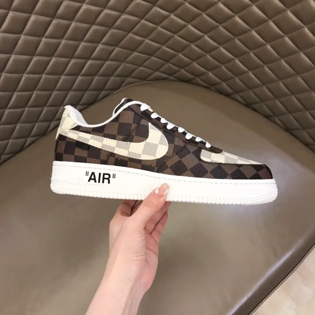 Men's shoes 💰p420 "*OUIS *UITTO*" x OFF-WHITE x Nike tripartite collaboration! Trendy and cool men's casual sports shoes with unrivaled color matching. The design idea basically continues the style of THE TEN. The Swoosh line and tongue label have a very familiar visual effect and are both fashionable and trendy! A must-have for fashionistas! The effect on your feet is absolutely stunning! (The original drawer packaging accessories are complete) Code number 38-45